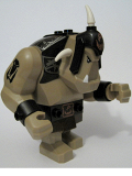 LEGO cas423 Fantasy Era - Troll, Dark Tan with Black Armor (7097)